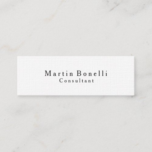 Skinny Linen Classical Traditional Business Card