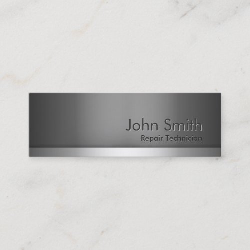 Skinny Metal Computer Repair Business Card