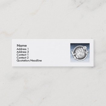 Skinny Mini Business Card by pitneybowes at Zazzle