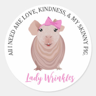 Skinny Pig Customizable Sticker