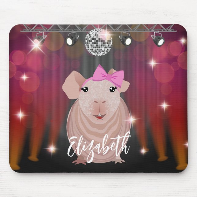 Skinny Pig Mouse Pad (Front)
