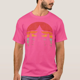 Skinny Pine Tree Sunset Nature Travel Summer Hikin T-Shirt
