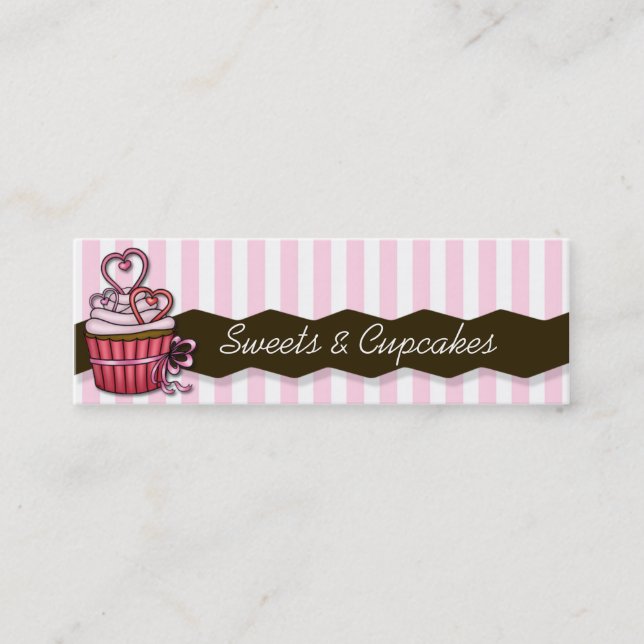 skinny pink cupcake cards (Front)