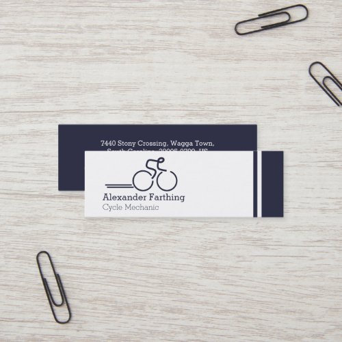 Skinny professional cycle business cards