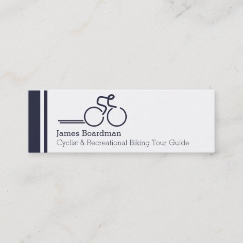 Skinny professional cycle guide business cards