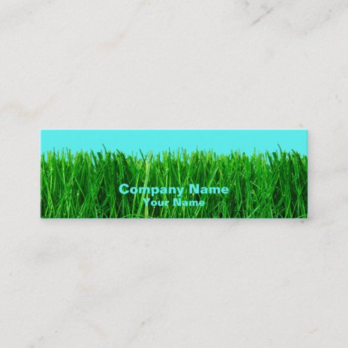 Skinny Profile Card - Grass Business Card Templates