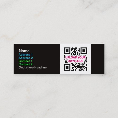 Skinny QR Code Business Cards
