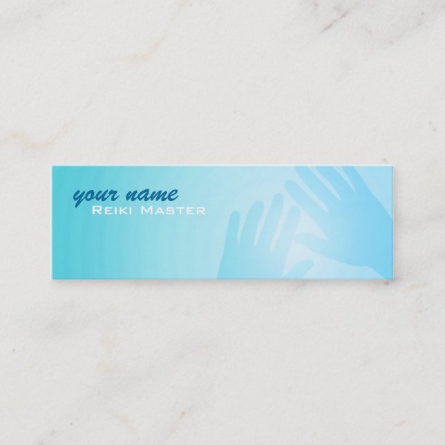 Skinny Reiki Master Business Cards (Front)