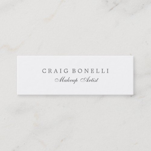 Skinny Slim Double Sided Mini Business Card