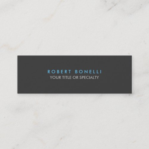 Skinny Slim Grey Blue Trend Standard Business Card