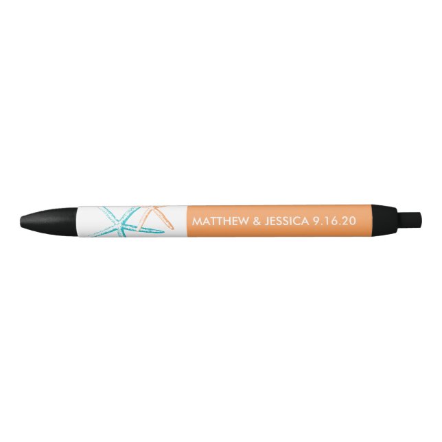Skinny Starfish | Caribbean Blue and Orange Pen (Front)