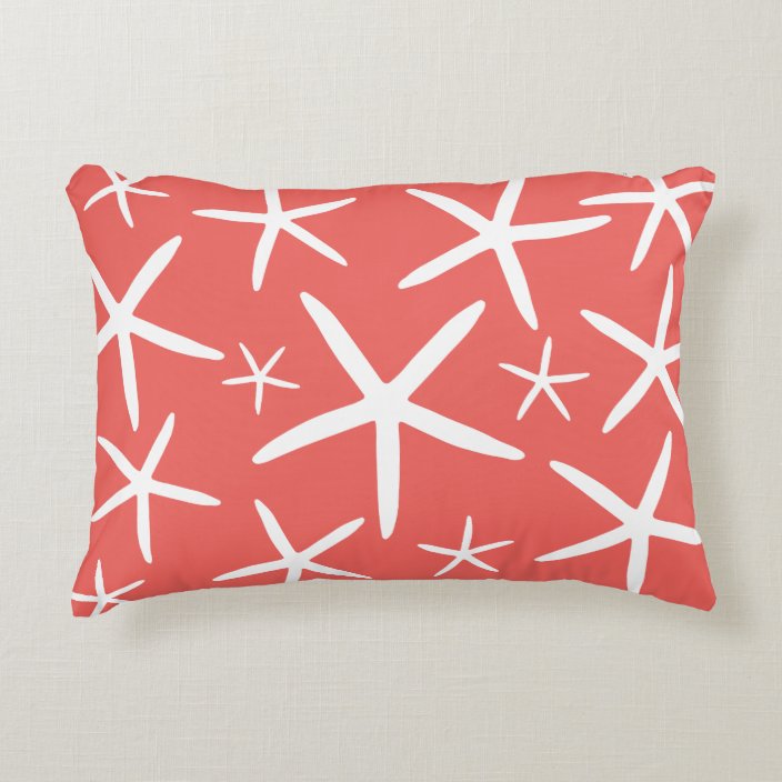 coral decorative pillows