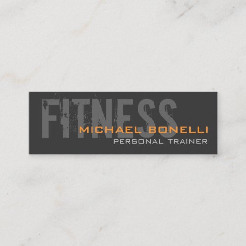 Skinny Stylish Personal Trainer Business Card