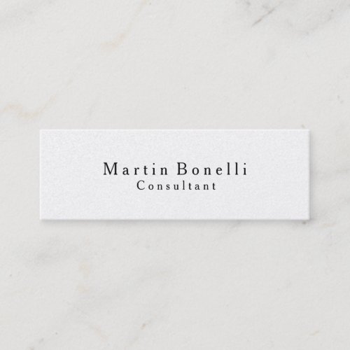 Skinny Trendy Classic Traditional Business Card