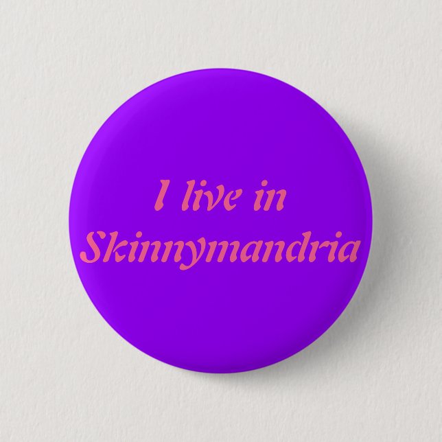 Skinnymandria horrible histories badge pinback button (Front)