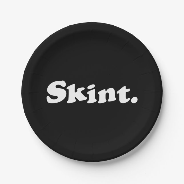 Skint. Paper Plates (Front)