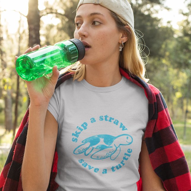 Skip a Straw Save a Turtle T-Shirt (Creator Uploaded)