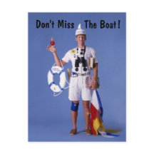 Skip Sayles™_Don't Miss The Boat! postcard