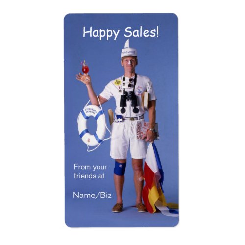Skip Sayles_Happy Sales sailing  boating themed Label