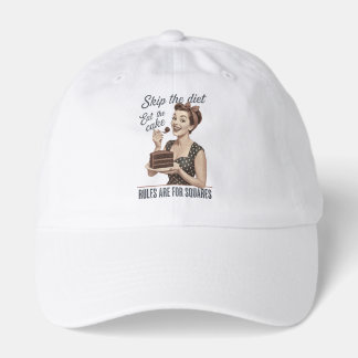 Skip the Diet Eat the Cake Retro Hat