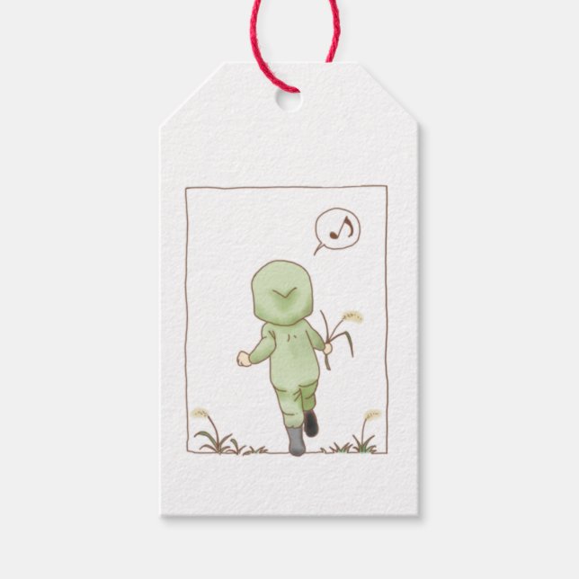 Skip with foxtail gift tags (Front)