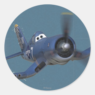 Skipper 3 classic round sticker