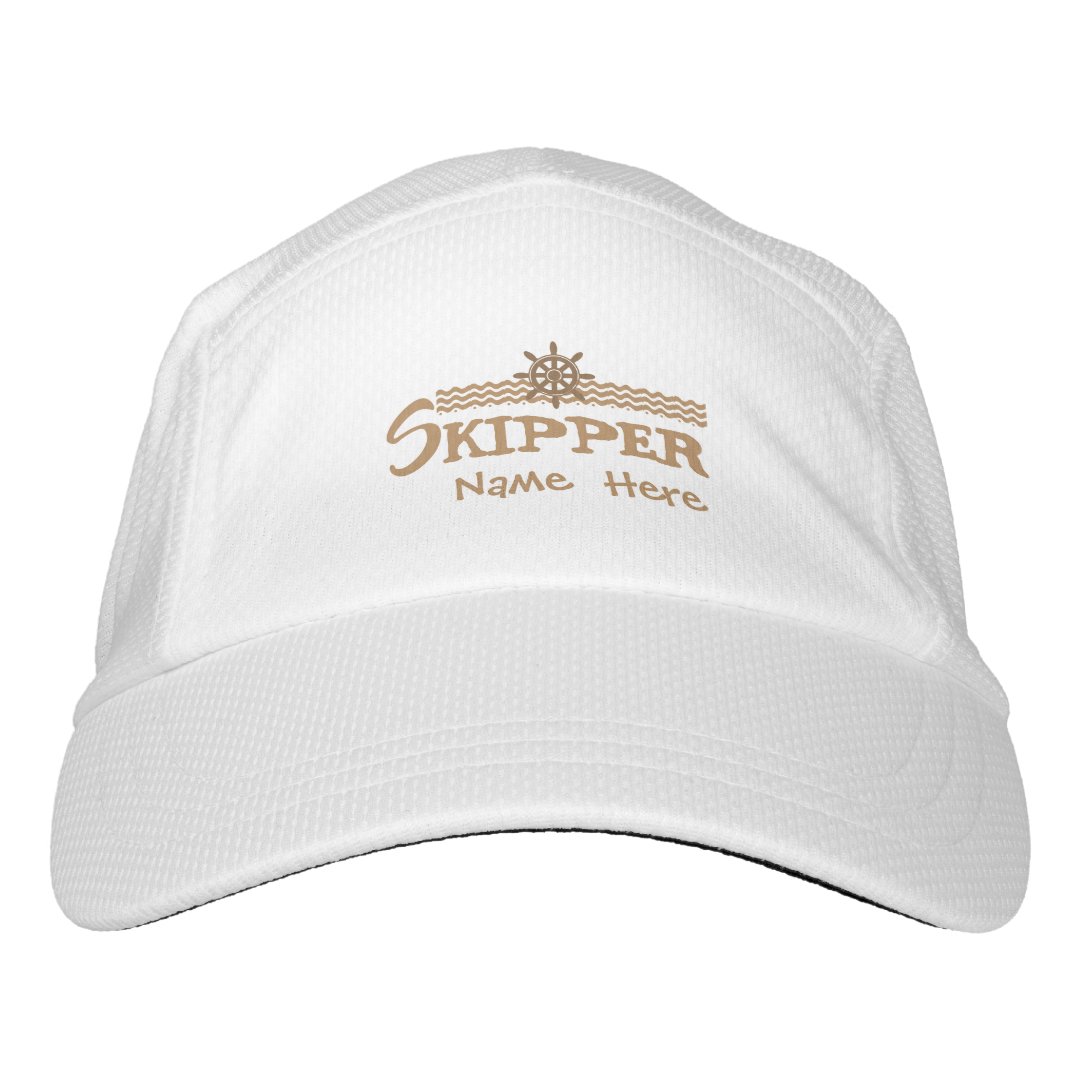 Skipper Boat Cap Personalized | Zazzle