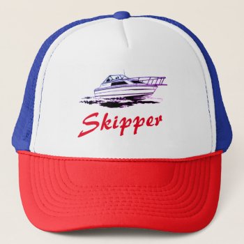 Skipper Boat Captain Hat by JaxFunnySirtz at Zazzle
