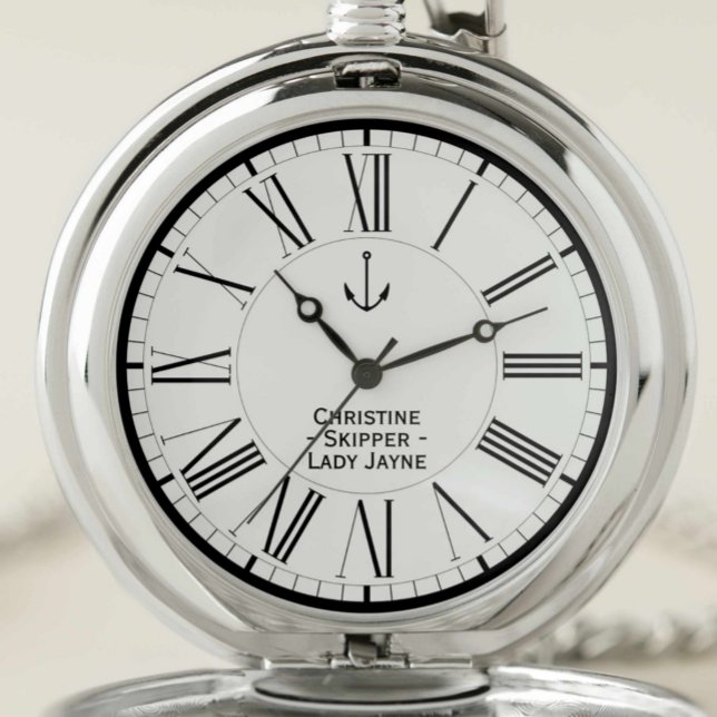 Skipper or Captain of Yacht or Boat Pocket Watch (Creator Uploaded)