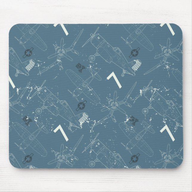 Skipper Pattern Mouse Pad (Front)