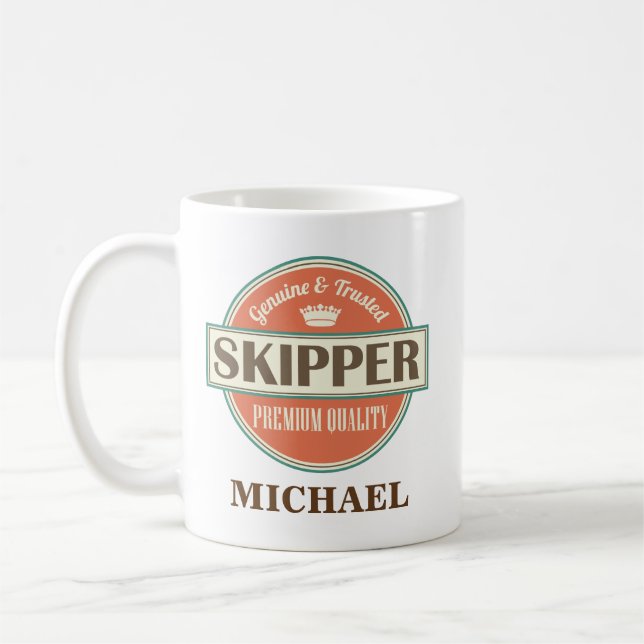 Skipper Personalized Office Mug Gift (Left)