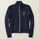 Skipper Star Anchor Your Monogram and Text Embroidered Jacket Skipper Star Anchor Your Monogram and Text Embroidered Jacket