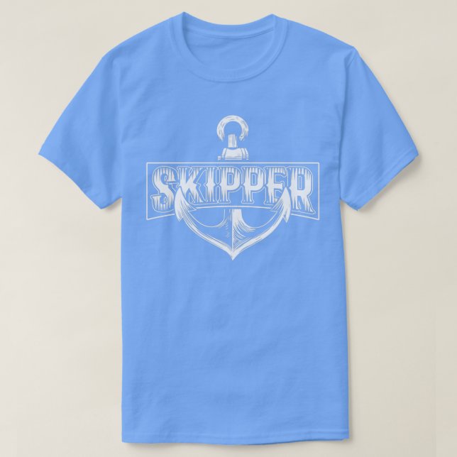 Skipper with anchor T-Shirt (Design Front)