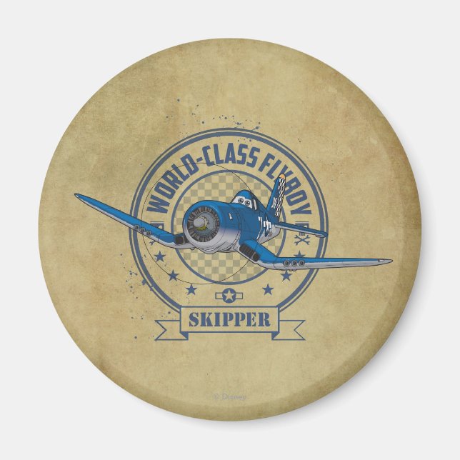 Skipper - World Class Flyboy Magnet (Front)