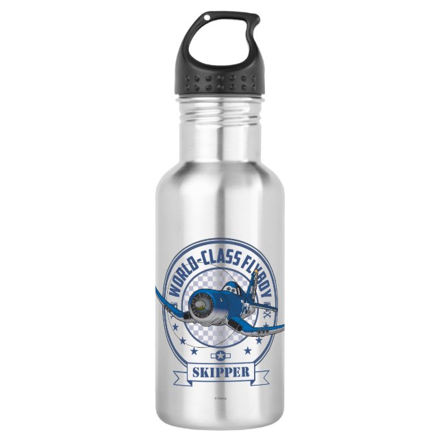 Skipper - World Class Flyboy Water Bottle (Front)