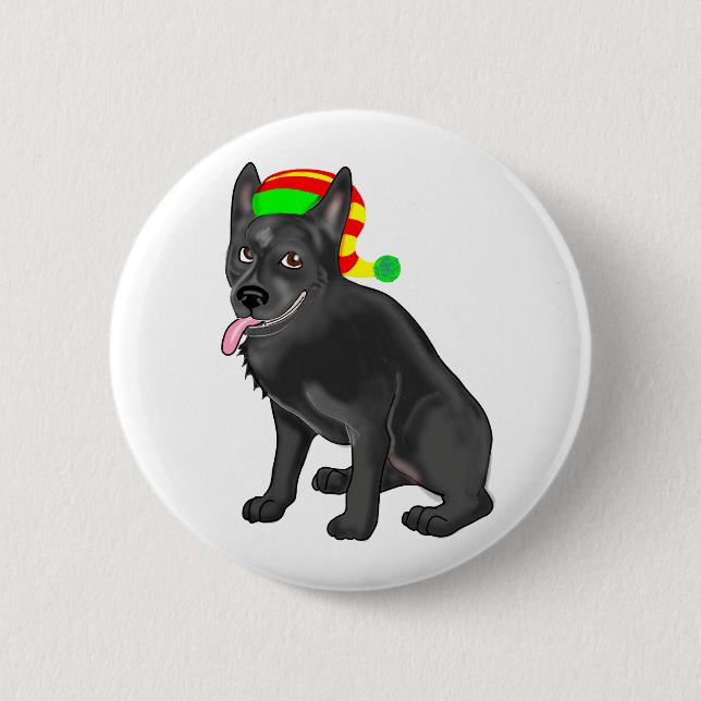 Skipperke Gnome Pinback Button (Front)