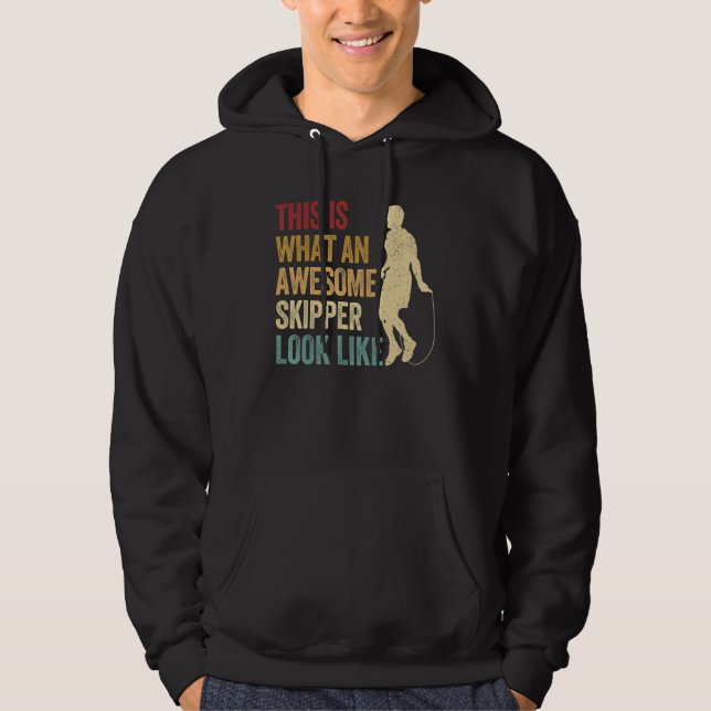 Skipping Rope Jumping Rope Jump Rope Awesome Skipp Hoodie (Front)