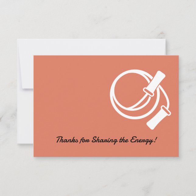 Skipping Rope Landscape Referral Thank You Note Card (Front)