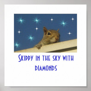 Skippy in the sky with diamonds Poster