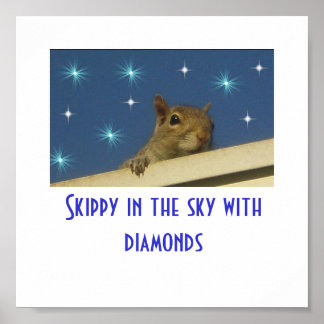 Skippy in the sky with diamonds Poster