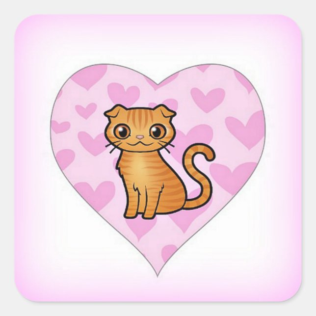 Skippy's Pink Heart Sticker (Front)