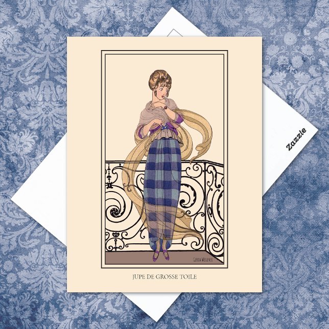 Skirt Gerda Wegener Vintage Fashion Illustration Postcard (Creator Uploaded)