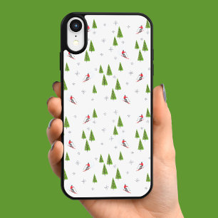 Skis and Pine Trees iPhone 13 Case
