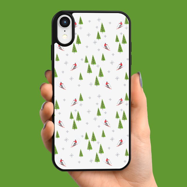 Skis and Pine Trees Case-Mate iPhone Case (Creator Uploaded)