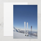 Skis and Ski Poles (Front/Back)