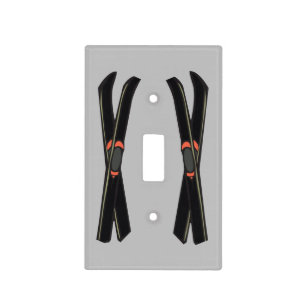 Skis Design Light Switch Cover
