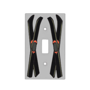 Skis Design Light Switch Cover