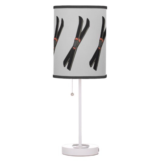 Skis Design Table Lamp Shade (Right)