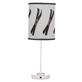 Skis Design Table Lamp Shade (Back)