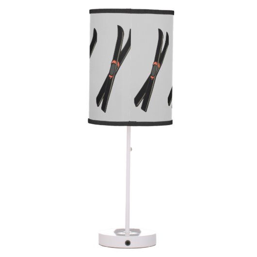Skis Design Table Lamp Shade (Back)